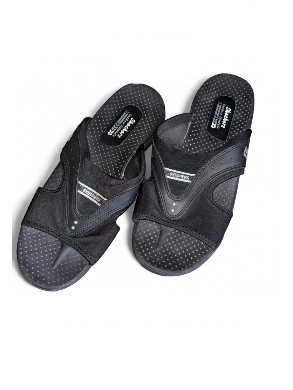 Skechers 11 Men’s Black Casual Slide Sandals